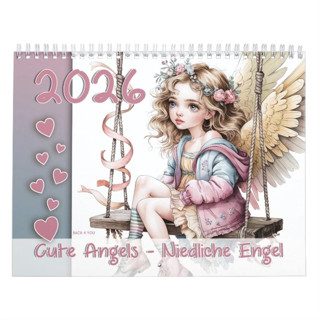 Niedliche Engel - Niedliche Engel 2026 Kalender (Titelbild)