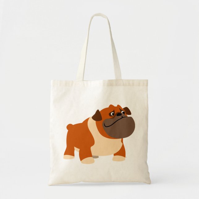 Niedliche englische Bulldog-Tasche Tragetasche (Vorne)