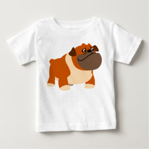 Niedliche englische Bulldoggen-Baby-Kleidung Baby T-shirt