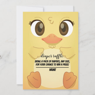 niedliche Ente Gender-Neutral-Gewinnerkarte Einladung