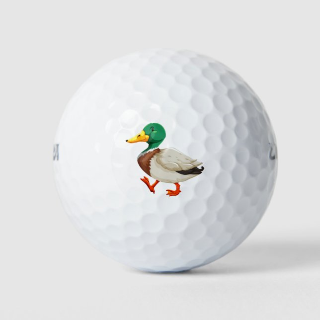 Niedliche Ente Golfball (Vorderseite)