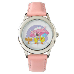Niedliche Enten Frohe Weihnachten Armbanduhr