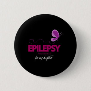 Niedliche Epilepsie-Bewusstsein für meine Tochter Button