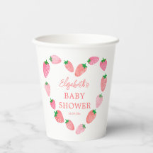 Niedliche ErdbeerBaby-Dusche