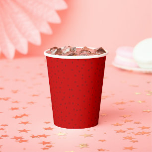 Niedliche Erdbeere Dots Berry Erster Geburtstag Pappbecher