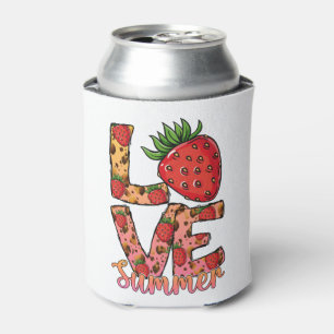 Niedliche Erdbeere Liebe Sommer Summer Vibes Dosenkühler