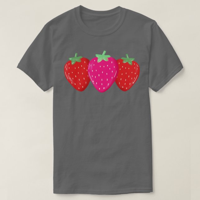 niedliche Erdbeere T-Shirt (Design vorne)