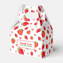 Niedliche Erdbeere Themed Baby Dusche
