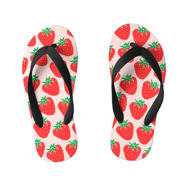 Niedliche Erdbeeren Flip Flops (Fußbett)