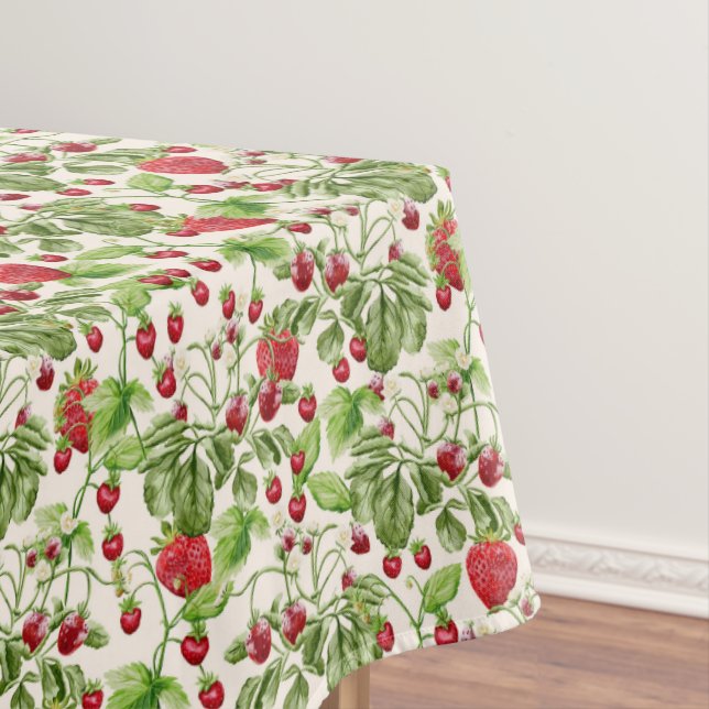 Niedliche Erdbeeren Tischdecke (Beispiel)
