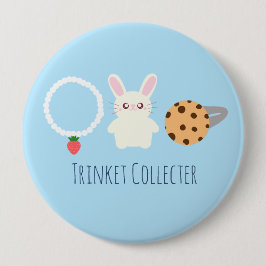 Niedliche Erdbeerenkette, sonnige und ringförmige Button