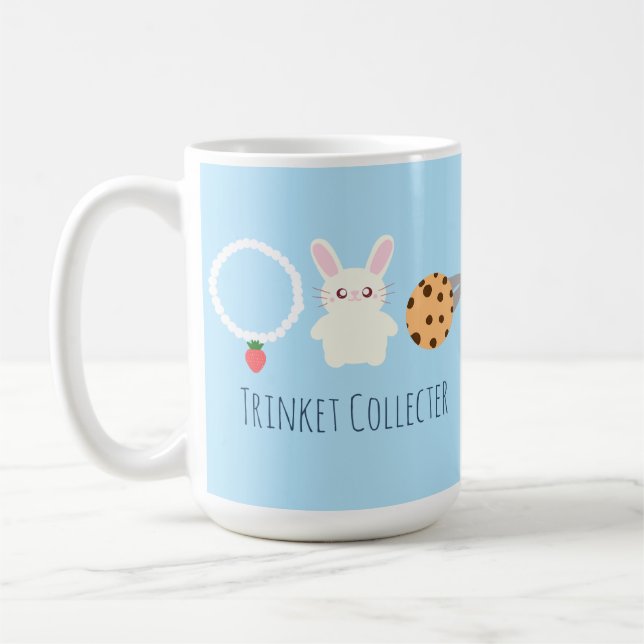 Niedliche Erdbeerenkette, sonnige und ringförmige Kaffeetasse (Links)