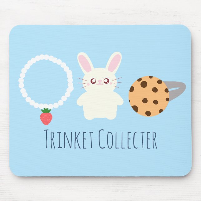 Niedliche Erdbeerenkette, sonnige und ringförmige Mousepad (Vorne)