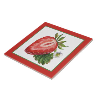 Niedliche Erdbeerliebhaber Küche Fliese