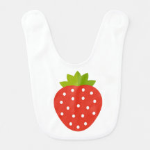 Niedliche Erdbeerobst Baby Bib