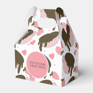 Niedliche Erdbeerschokolade Driving Coffee Hearts Geschenkschachtel