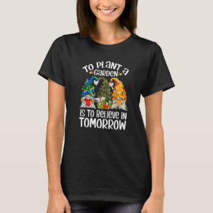 Niedliche Erde wird zur Pflanze ein Garten ist zu T-Shirt