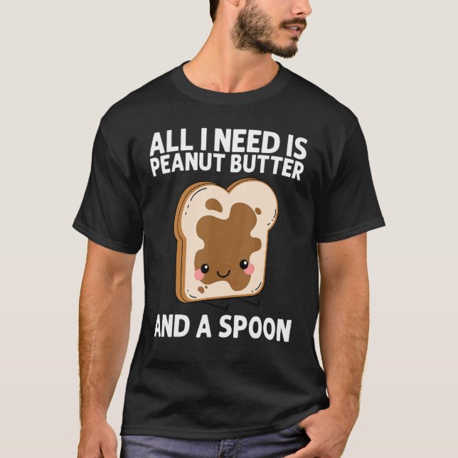 Niedliche Erdnussbutter für Männer - Frauen in Übe T-Shirt (Vorderseite)