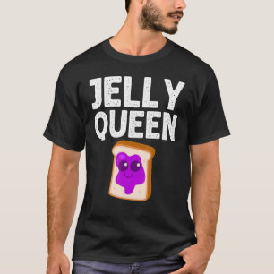Niedliche Erdnussbutter und Gelee-Frauen-Mama in Ü T-Shirt