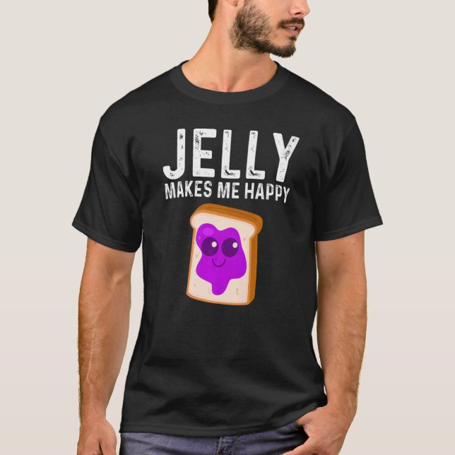 Niedliche Erdnussbutter und Gelee Männer - Frauen  T-Shirt (Vorderseite)