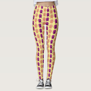 Niedliche Erdnussbutter und Gelee-Sandwich-Cartoon Leggings