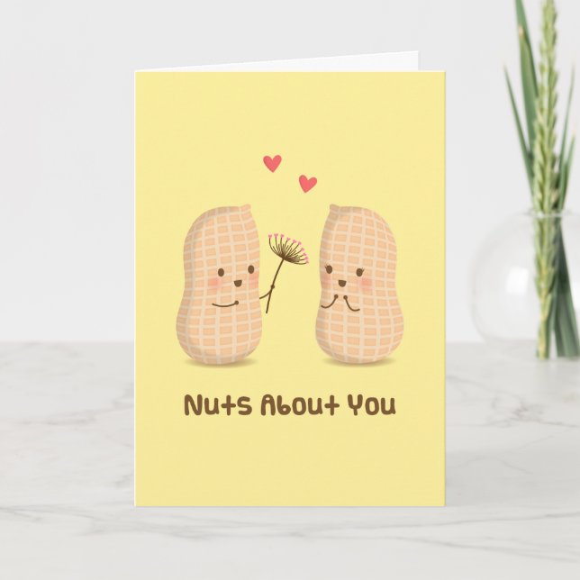 Niedliche Erdnüsse Nüsse über Sie Puppen Liebe Spa Karte (Vorderseite)