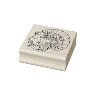 Niedliche Erntedank-Gummi-Briefmarke Toms die Gummistempel