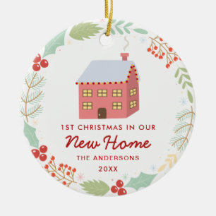 Niedliche erste Weihnachten auf unserer neuen Zuha Keramik Ornament