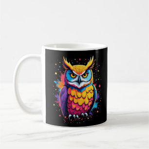 Niedliche Eukalyptuskunst Owl Nocturnal Bird Lover Kaffeetasse