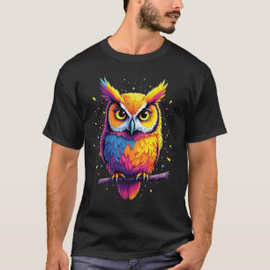 Niedliche Eukalyptuskunst Owl Nocturnal Bird Lover T-Shirt