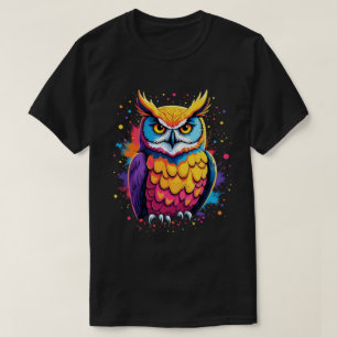 Niedliche Eukalyptuskunst Owl Nocturnal Bird Lover T-Shirt