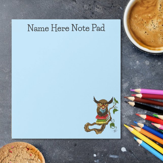 Niedliche Eule-Bücher Notizblock (Von Creator hochgeladen)