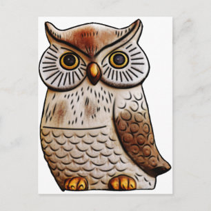 niedliche Eule, niedlich, Vogel, Fliege, lustig, T Postkarte
