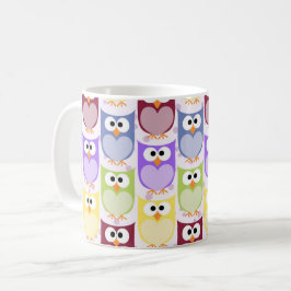Niedliche Eulen, Eukalyptusmuster, Babyschale, far Kaffeetasse