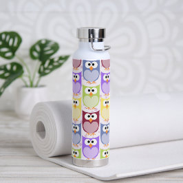 Niedliche Eulen, Eukalyptusmuster, Babyschale, far Trinkflasche