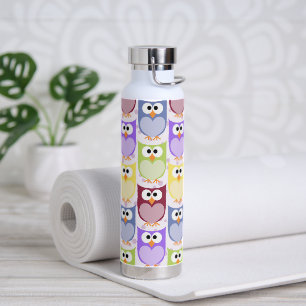 Niedliche Eulen, Eukalyptusmuster, Babyschale, far Trinkflasche