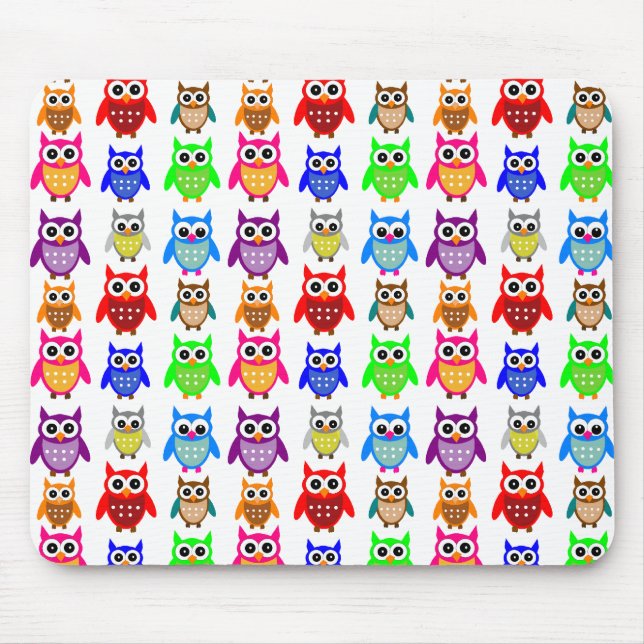 niedliche Eulen Mousepad (Vorne)