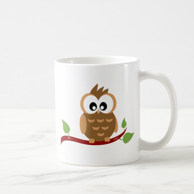 Niedliche Eulen-Tasse Kaffeetasse (Rechts)