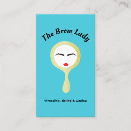 Niedliche Eyebrows Threading Brow Bar Visitenkarte