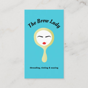 Niedliche Eyebrows Threading Brow Bar Visitenkarte