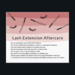 Niedliche Eyelash-Erweiterungen Coral Shades After Flyer<br><div class="desc">Niedliche Schatten der Coral Eyelash Extension Aftercare Cards.</div>