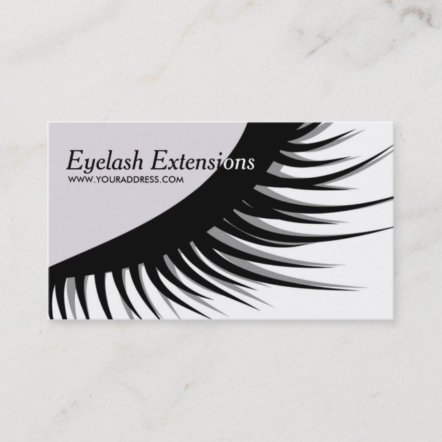 Niedliche Eyelash-Erweiterungs-Geschäfts-Karte Visitenkarte (Vorderseite)