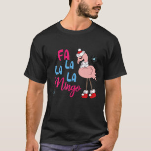 Niedliche Fa La La Mingo Flamingo Weihnachten Weih T-Shirt