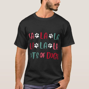 Niedliche Fa la Lots Hunde Weihnachten Hund Liebe T-Shirt