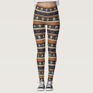 Niedliche, faire Insel/Farbwerk Halloween-Möwen &  Leggings