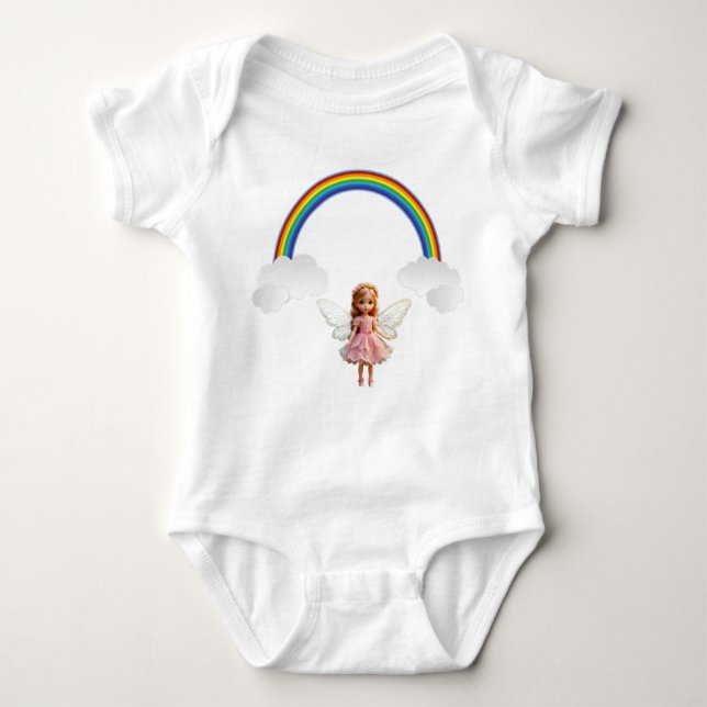 Niedliche Fairies Baby Strampler (Vorderseite)