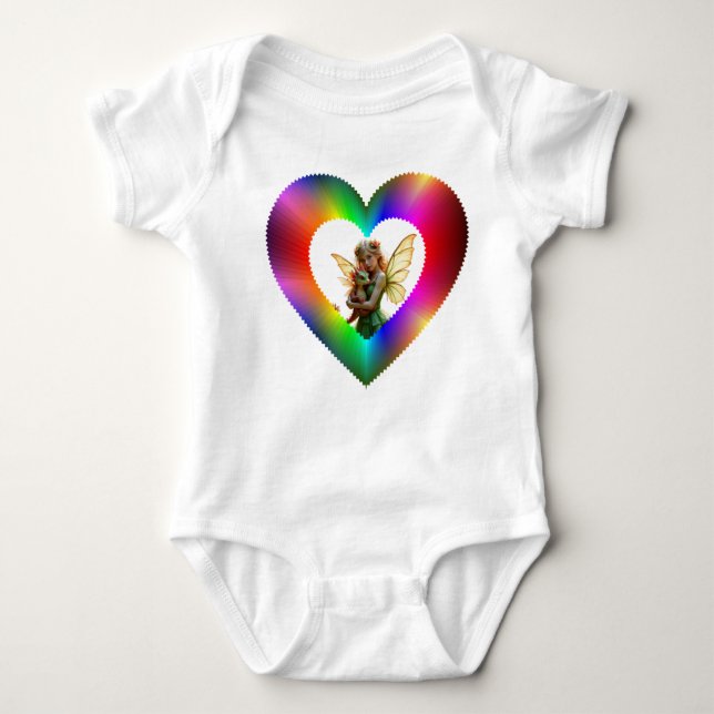 Niedliche Fairies Baby Strampler (Vorderseite)