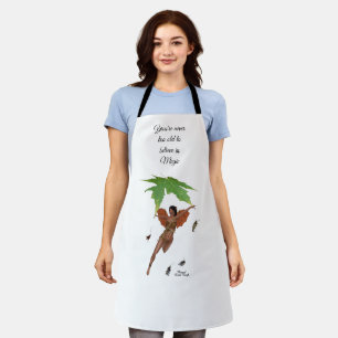 Niedliche Fairy mit braunen Wings Women's Schürze