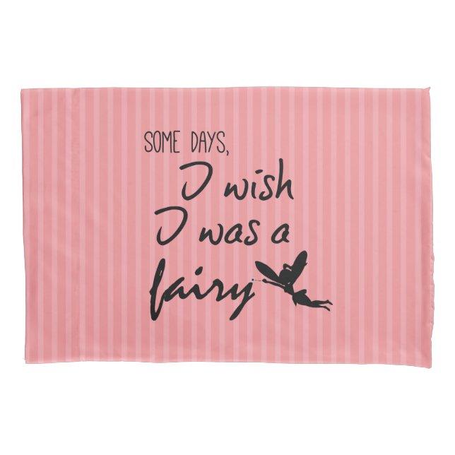 Niedliche Fairy mit Zitat Kissenbezug (Vorderseite)