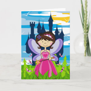 Niedliche Fairy Princess Grußkarte Karte